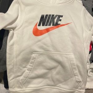 Kids white Nike hoodie